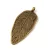 Pendant - Leaf - Antique Light Brass Colour - 14x30mm