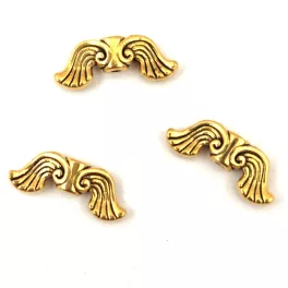 Angel Wings - Gold Colour - 19 x 7.5 x 3.5 mm