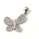 Pendant - Butterfly - Silver Colour - 20mm