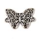 Pendant - Butterfly - Platinum Colour - 15x21mm