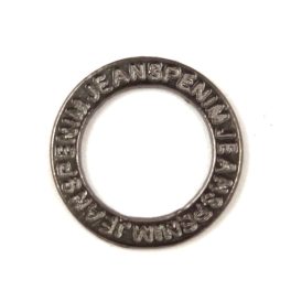 Link - Denim Round - Dark Silver Colour - 14mm