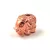 Metallic Round Bead - Elephant - Rose Gold - 9x12mm