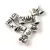 Metallic Bead - Zodiac Sign - Capricorn -  Platinum Colour - 7mm