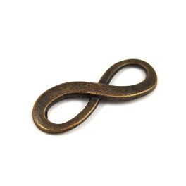 Link - Infinity - Antique Brass Colour - 24x9mm