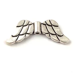  Angel Wings - Platinum Colour - 30x11mm