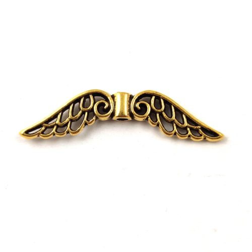  Angel Wings - Antique Gold Colour - 30x7mm