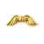  Angel Wings - Gold Colour - 22x7mm