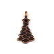 Pendant - Christmas Tree - Bronze Colour - 21x11mm