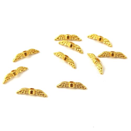  Angel Wings - Gold Colour - 12x3mm