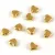 Metallic Round Bead - Heart - Gold Colour - 6 x 5 x 3 mm