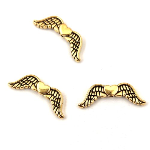  Angel Wings - Gold Colour - 20 x 7 x 3 mm