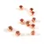 Metallic Round Bead - Faceted - Rose Gold Colour - 3.5x4mm 