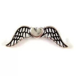 Angel Wings - Antique Silver Colour - 20x7mm