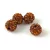 Round ball with crystals - Smoked Topaz - 8mm