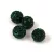 Round ball with crystals - Emerald - 10mm