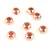 Metallic Round Bead - Donut - Rose Gold Colour - 6 x 4 mm 