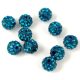 Round ball with crystals - Indicolite  - 6mm