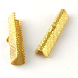 Szalagvég - arany színű - 30mm