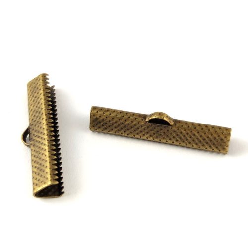 Cord End - Brass Colour - 30mm