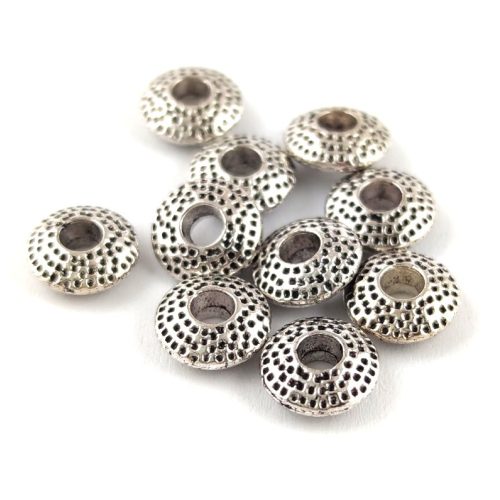 Metallic Bead - Platinum Colour - 8x3mm