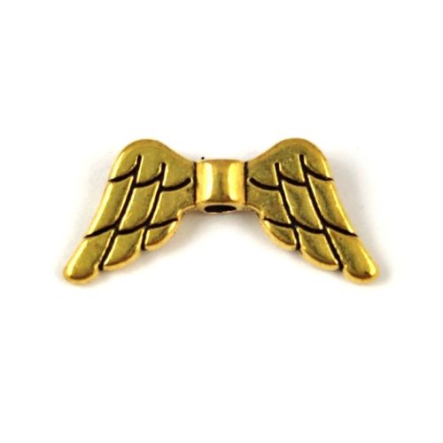 Angel Wings - Gold Colour - 19x9mm