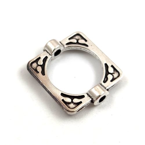 Link - for Earrings - Square - Silver Colour - 16x14mm