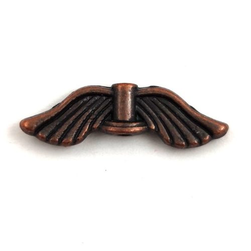  Angel Wings - Antique Copper Colour - 21x6mm