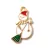 Pendant - Snowman with Broom - 23x17mm