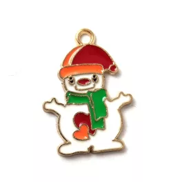 Pendant - Polar Bear with hat - 25x18mm