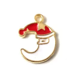 Pendant - Santa Claus Moon - 20x15mm