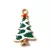 Pendant - Snowy Christmas Tree - 26x15mm