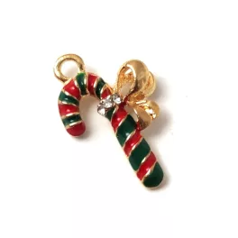 Pendant - Christmas Sugar Hook - 22x15mm