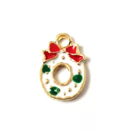 Pendant - Christmas Roller Ring - 15x10mm