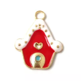 Pendant - Christmas Gingerbread House - 26x21mm