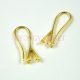 Earwire -  with Bail - Gold Colour