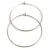 Earring Base - Ring - Platinum Colour - 45x40mm - Surgical Steel