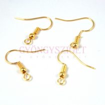 Earwire - with Round Bead - Gold Colour - 40pcs