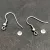 Earring Part - Platinum Colour - silicone ending