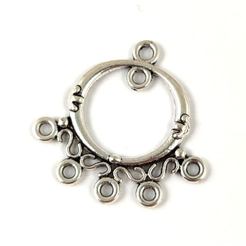 Link - for Earrings - Antique Silver Colour - 26 x 25 x 2mm