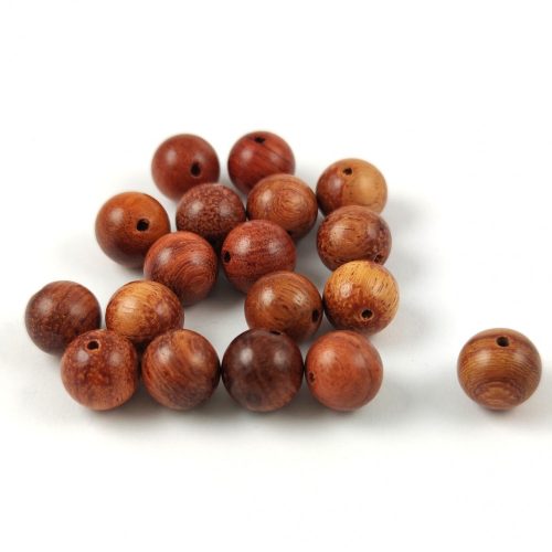 Wooden round bead - natural - 10mm