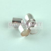 Végzáró - rózsa ezüst színű - 6mm
