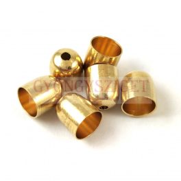 Cord End - Gold Colour - 8mm