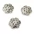 Bead Cap - Platinum Colour - 13 x 2.5 mm