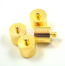 Végzáró - arany színű - 11x14mm