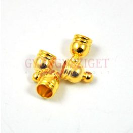 Végzáró - bell - arany színű - 5mm