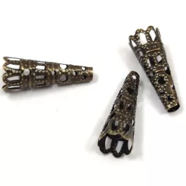 Bead Cap - Antique Brass Colour - 22x9mm