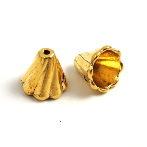 Gyöngykupak - arany színű - 12mm
