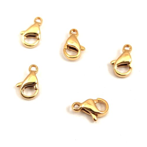 Stainless Steel - Lobster Clasp - Gold colour - 9x5mm