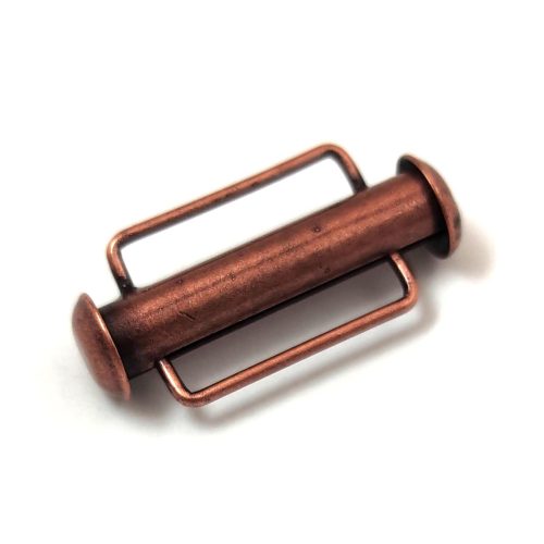 Csőkapocs - antik vörösréz színű - 21.5mm