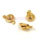 Box and Socket Clasp - Gold Colour -8mm